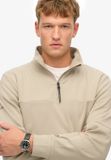 Superdry Tech sweatshirt met halve rits en losse pasvorm Heren Stonewash Taupe Brown 3XL