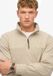 Superdry Tech sweatshirt met halve rits en losse pasvorm Heren Stonewash Taupe Brown 3XL