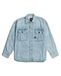 G-STAR RAW Set van 2 geplooide boxy T-shirts voor heren, blauw (Sun Faded Isles Blue D26060-d946-h180), L