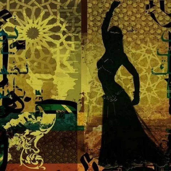 Safaary - Arabische Schilderij Oriental Belly dancer - 60x60 CM