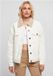 Urban Classics Oversized Sherpa Denim Jacket 5XL Gebroken Wit
