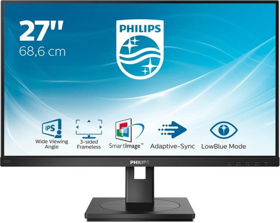 Philips 272S1AE - 27 inch Full HD IPS Monitor - Adjustable - Speakers