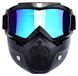 Casque de moto quad avec lunettes de protection 2-en-1, casque de protection durable pour la conduite tout-terrain