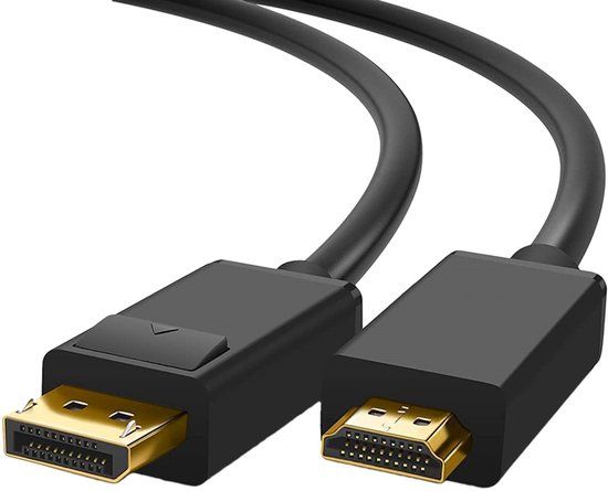 DLH DY-TU3569B video kabel adapter 2 m DisplayPort HDMI Zwart