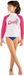RASH Cressi Logo Rash Guard Met Lange Mouwen Wit, Roze 6-7 Years Kinderen