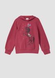 s.Oliver Hoodie met glitterprint voor en knusse binnenkant