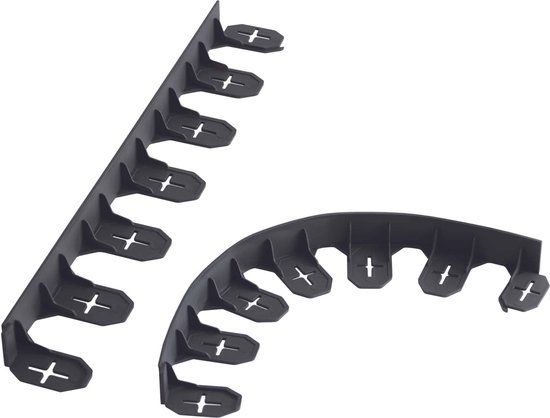 Prosperplast Gazonrand met ankers 4,8 m - Zwart