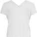 YOEK T-shirt col en V blanc