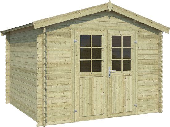 Tuinland Blokhut Norah 275x230 - Olijfgroen Geïmpregneerd