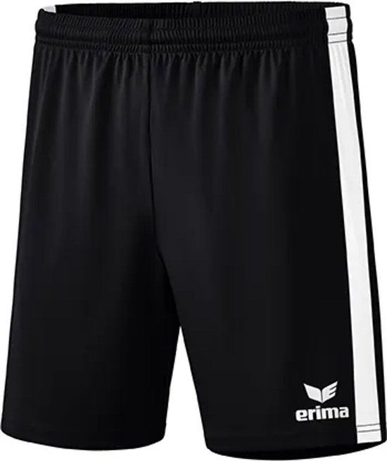 Erima Retro Star Voetbal Short Kinderen - Zwart/Wit Maat 116