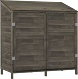 vidaXL Tuinschuur 102x52x112 cm massief vurenhout antracietkleurig