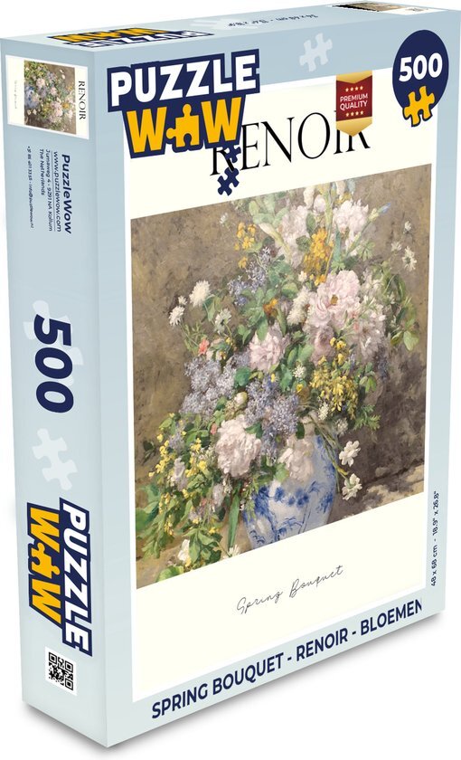 MuchoWow Puzzel Spring bouquet - Renoir - Bloemen - Legpuzzel - Puzzel 500 stukjes