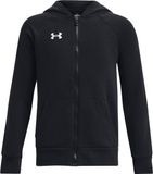 Under Armour UA Rival Fleece FZ Hoodie Jongens Vest - Zwart - Maat 152
