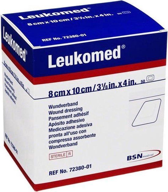 Leukomed Wondpleister - Steriel - 8,0 x 10 cm - 50 Stuks