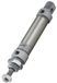 Miniatuur pneumatische cilinder, slag 100 mm, boring 25 mm, dubbele actie