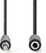 Nedis Câble audio stéréo - 3,5 mm mâle - 3,5 mm femelle - 3,00 m - Noir