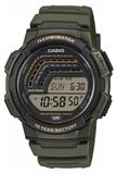 CASIO horloge, model WS-1800, uni, groen, quartz, digitaal, geschikt voor buitengebruik, batterijduur 10 jaar