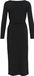 Vila Robe Vijustine Boatneck L/s Midi Robe/d 14118138 Black Beauty Femmes Taille - XL