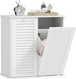 Homcom Wäscheschrank MDF 70L x 38B x 73H cm Weiß