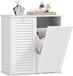 Homcom Armoire à linge MDF 70L x 38l x 73H cm Blanc