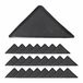 Relaxdays Antislip voor onder tapijt, set van 24, antislip-stickers, voor tegels, laminaat, houten vloeren, zwart