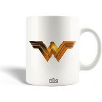 Wonder Woman Keramische mok, Gouden logo Film serie