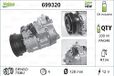 Valeo Compressor, Airconditioning, Voorgevuld met Olie, 699320