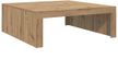 vidaXL Salontafel eiken ambachtelijk 100x100x35 cm bewerkt hout