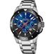 Festina F20641/C Heren Polshorloge Chronograaf Zilverkleurig Staal Blauw