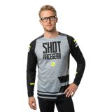 SHOT RACE GEAR Contact Loom Trui Met Lange Mouwen Grijs S Homme