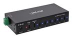 InLine 35396E interface hub 2 x USB 3.2 Gen 1 (3.1 Gen 1) Type-B 5000 Mbit/s Zwart