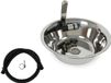 Inox évier, lavabo de camping, intégré, évacuation 28 cm, convient aux camping-cars et caravanes
