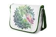 Bonamaison Digitaal druk-boodschappentassen met armband kaki voor studenten, schooltassen voor meisjes en jongens, schoudertas, afmetingen: 29 x 36 cm