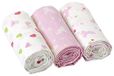 Sterntaler Mulltuch Set, Paarden, Leeftijd: Kinderen vanaf 0 jaar, 80 x 80 cm, Wit/Roze