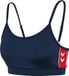 hummel hmlPULSE PIPING LIGHT SUPPORT BRA Dames XL DRESS BLUES/MARS RED