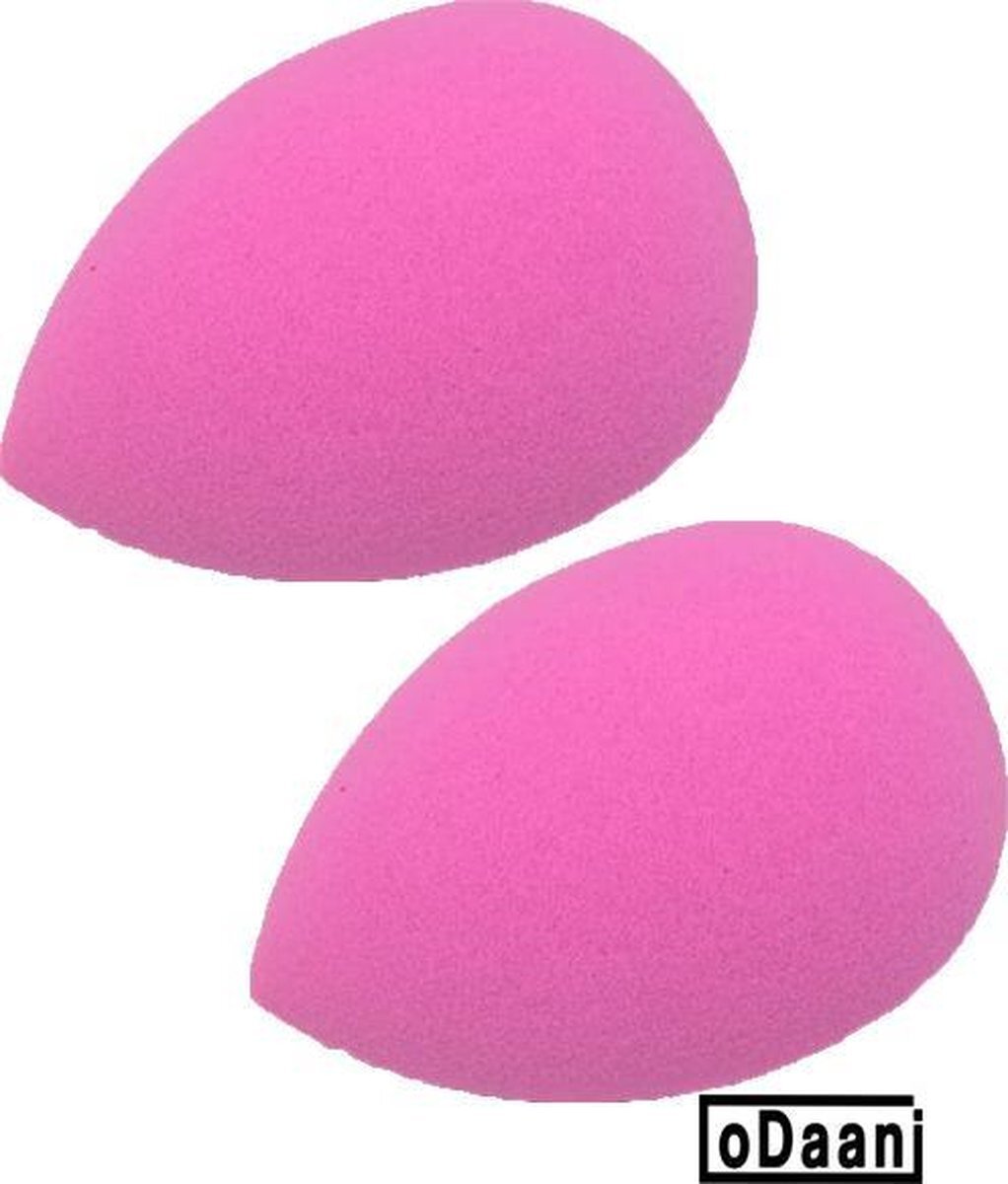 oDaani Make up spons - Make up blender - 2 Stuks - Zachte spons – Roze