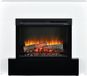 Dimplex Vigor Pose libre cheminée électrique avec manteau - Technologie Optiflame®, design blanc, chaleur de 1400 watts, commande et éclairage LED