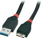 Lindy 41838 USB-kabel 3 m USB 3.2 Gen 1 (3.1 Gen 1) USB A Micro-USB B Zwart