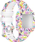 By Qubix Qubix - Siliconen bandje met print - Sierlijk design - Geschikt voor Garmin Vivofit Junior 3