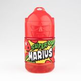 Gepersonaliseerde Super Marius Gepersonaliseerde kinderfles, waterfles met rietje