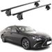 Omac Barres de toit transversales en acier pour Lexus ES VII XZ10 2019-2025 – Tüv / Din 75302:2019 – Antivol inclus – Rainure en T (accessoires) – Charge max 75 kg – 2 barres – Noir