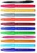 Pentel SES15C Brush Sign Pen Flexibele vezelpunt voor lettering, kalligrafie, illustratie, 12 kleuren Ass.ti