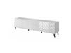 Meuble TV design blanc brillant 200cm