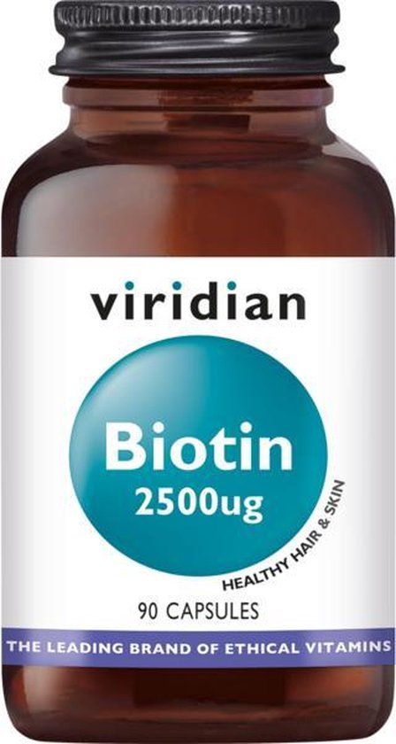 Viridian Biotin 2500mcg Capsules - 90 stuks