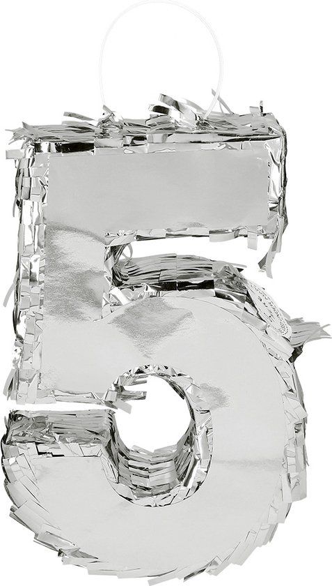 Boland - Piñata '5' Zilver