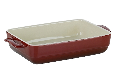 Kela 11862 Ovenschaal - Rood - Rechthoekig - Keramisch - 32 x 19 cm