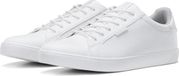 JACK & JONES Jongens Sneakers - Trent - Lage sneakers - Imitatieleer - Rubber - Vetersluiting - Bright White - Maat 40