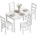 HOMCOM Table à manger - Bois - 118L x 73l x 75H cm - Blanc
