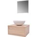 Maison Exclusive - Ensemble de salle de bain 3 pièces avec lavabo, beige