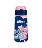 Seven Lilo & Stitch Thermosfles, 460 ml, roze-blauw, roestvrij staal, BPA-vrij, rietje, temperatuurbestendigheid: 12/24 uur koud, officieel product, cadeau-idee voor kinderen en volwassenen
